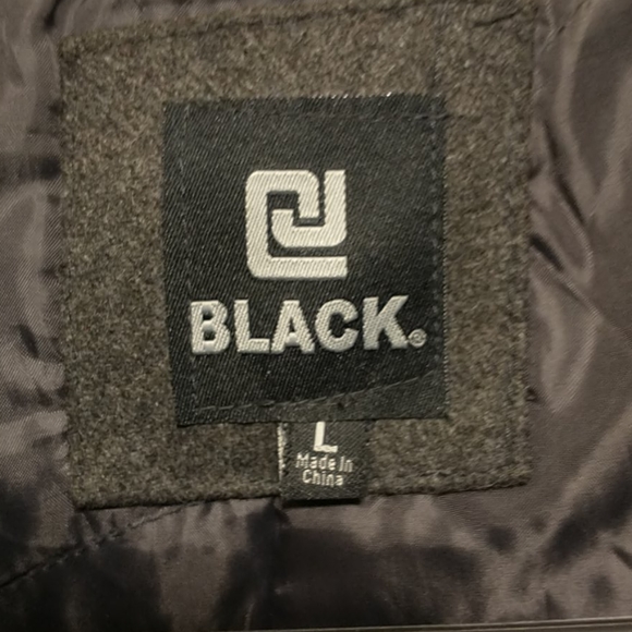 Rue 21 Black Men's Peacoat - Picture 2 of 2